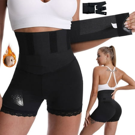 

Ykohkofe High Waist Control Waist Trainer Underwear Elastic Webbing Belt Bandage Wrap Belly Shapewear