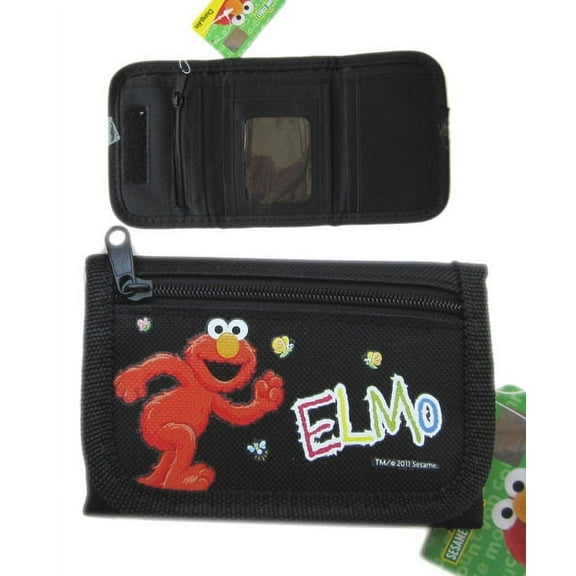 Elmo Wallet Sesame Street Wallet (Black)