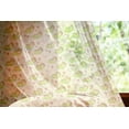 thumbnail image 2 of Dinosaur Tulle Curtains with Rod Pocket, Dinosaur Characters with Spring Meadow Flowers Hearts, Sheer Drape for Wedding Party 2 Panels, 7 Sizes, Green Yellow, by Ambesonne, 2 of 3