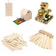 thumbnail image 4 of Transemion Ice Cream Cake DIY Handicraft Wooden Stick Timber Sticks 50pcs No.01 1Set, 4 of 6