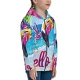 thumbnail image 5 of Kdxio Tropical Flamingo Summer Pattern Kids Boys Girls Zip Up Hoodie 3D Printed Hooded Sweatshirt Hoody Coat with Pocket 7-12 Y-Small, 5 of 6