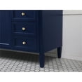 thumbnail image 5 of Elegant Decor Park Avenue 60" Metal MDF Marble Single Bathroom Vanity in Blue, 5 of 8