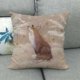 thumbnail image 1 of Funda de almohada de lino con diseño de muñeco de nieve y cervatillo de dibujos animados, cojín lindo y sencillo, 1 of 6