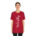 thumbnail image 3 of Worthy Empowerment Unisex Jersey Short Sleeve Tee - Style:Bella+Canvas 3001, 3 of 10