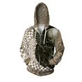 thumbnail image 3 of Sudadera con capucha y cremallera con estampado de calavera y hoz para hombre, sudaderas con estampado 3D geniales, sudaderas informales holgadas de manga larga para otoño, 3 of 5