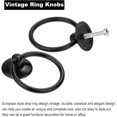 thumbnail image 2 of 12 Pack Vintage Style Round Drawer Cabinet Pull Handles Single Hole Black, 2 of 4