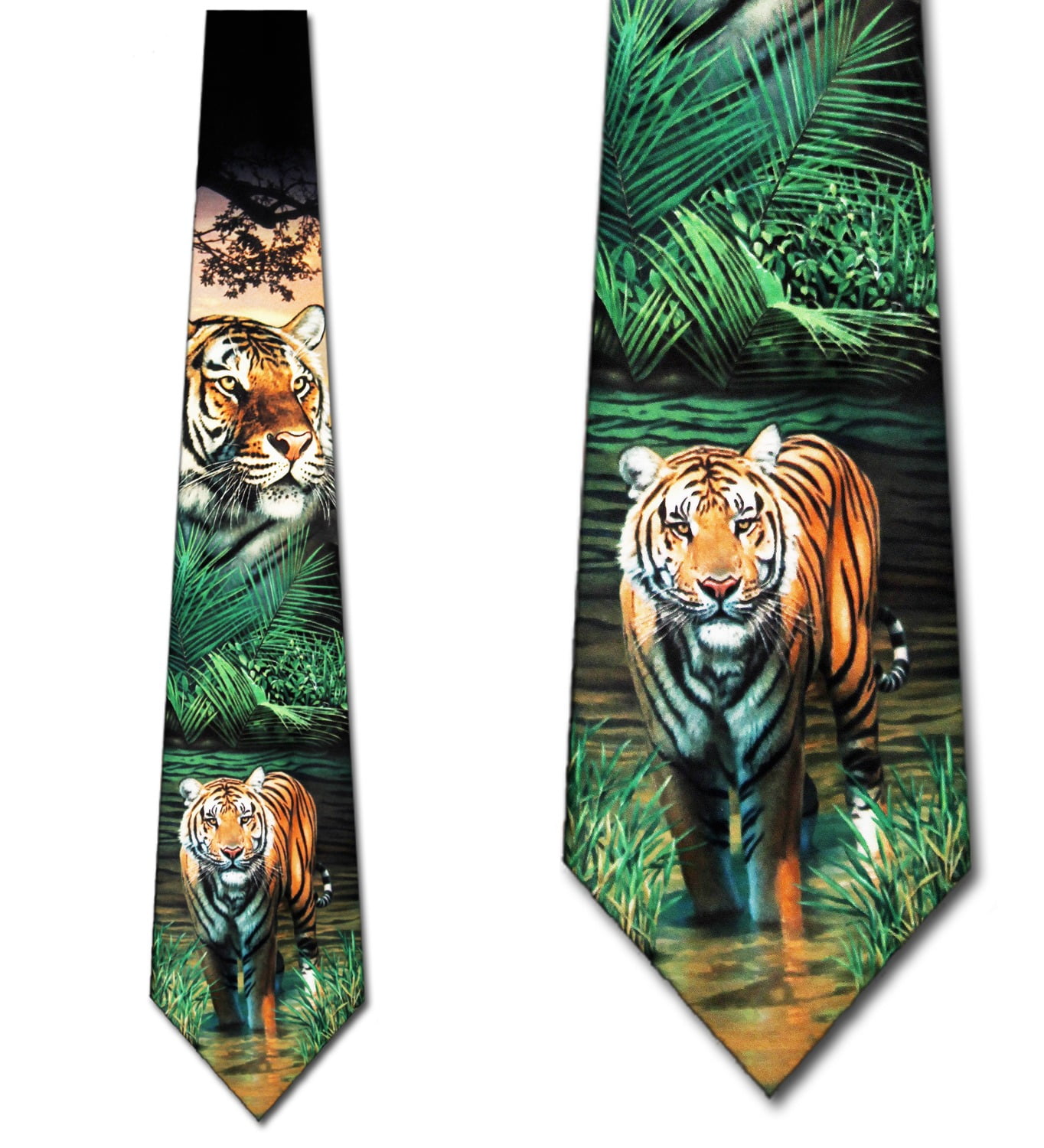 Tiger tie Necktie Mens Tie