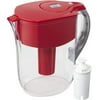 Brita Standard Grand Water Filter Pitcher, Large 10 Cup, Red