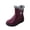 AWine, variant on Snow Boots for Women Mid Calf Faux Fur Lined Side Zipper Boots Non Slip Warm Winter Cozy Outdoor Flat Shoes
