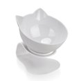 thumbnail image 2 of Pets Bowl antideslizante 15 ° inclinado alimentos agua potable contenedor con protección elevada protección espalda alimentación doméstico pequeños animales 1 tazón blanco tholdsy PT000726-02, 2 of 7