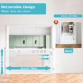 thumbnail image 4 of AYAOQIANG Retractable Baby Gate,Mesh Baby Gate or Mesh Dog Gate, 37.4" x 63" , Stairs Safe Gates for Baby and Pet, for Doorways, Stairs, Hallways, White, 4 of 9