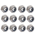 thumbnail image 1 of Unique Bargains 12pcs M8 x 1.25mm Pitch Metric Thread 304 Stainless Steel Left Hand Lock Nuts, 1 of 5