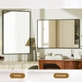 thumbnail image 6 of BEAUTYPEAK 38"x26" Bathroom Wall Mirror with Rectangular Metal Frame, Black, 6 of 11