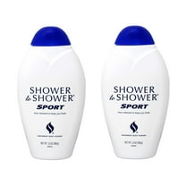 Shower to Shower Absorbent Body Powder, Sport, 13 oz Bottles (Pack of 2)