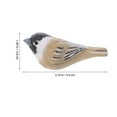 thumbnail image 2 of OULII Realistic Handcrafted Wooden Bird Figurine Multicolor Wood Sculpture for Shelf Display, 2 of 7