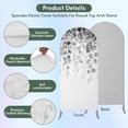 thumbnail image 3 of Grey Eucalyptus Arch Backdrop Cover, Spandex Fitted Wedding Arch Cover, Spring Botanical Weeping Plant Aesthetic Round Top Stand Covers for Birthday Ceremony Bridal Shower Party Decor 6x2.6 Ft, 3 of 9