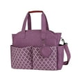 thumbnail image 1 of Siruishop Diaper Bag Tote Multi Outer Pockets Lightweight Waterproof Baby Changing Bag Purple, 1 of 8