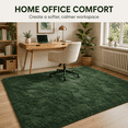 thumbnail image 5 of HOISUN 5x8 ft Soft Shag Area Rug for Bedroom Living Room, Fluffy Plush Non-Slip Carpet, Leaf Green, 5 of 10