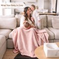 thumbnail image 4 of 4-Pack Baby Blanket for Girls 3D Flannel Fleece Receiving Clearance Crib Blanket for Infant Newborn 30 x 40 Inch, 4 of 7