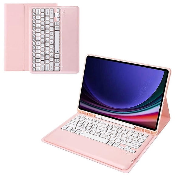 A810B compatible Samsung Galaxy Tab S9+ X810 / X816 / X818 Detachable Bluetooth Keyboard Case Shockproof Ta High quality Gift