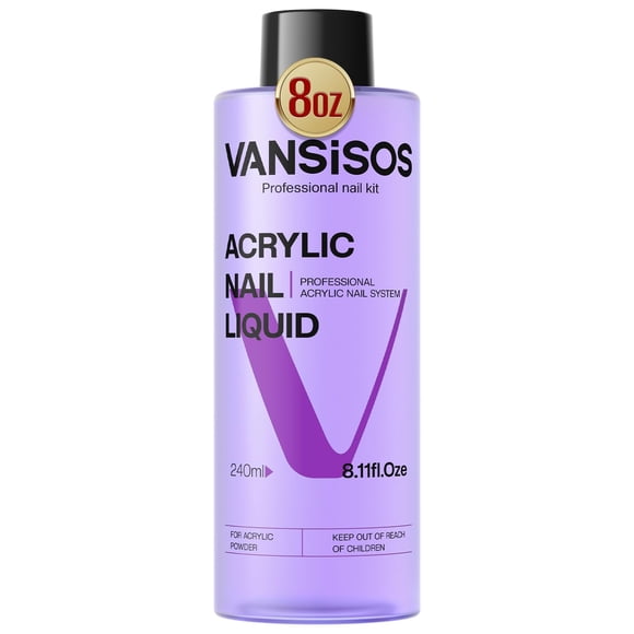 Líquido acrílico para uñas VANSISOS Professional 240 ml para acrílico