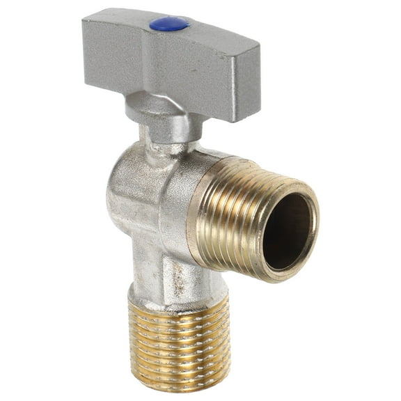 Homoyoyo Copper Toilet Valve with Handle, and , Easy Installation Replacement Part for Toilets