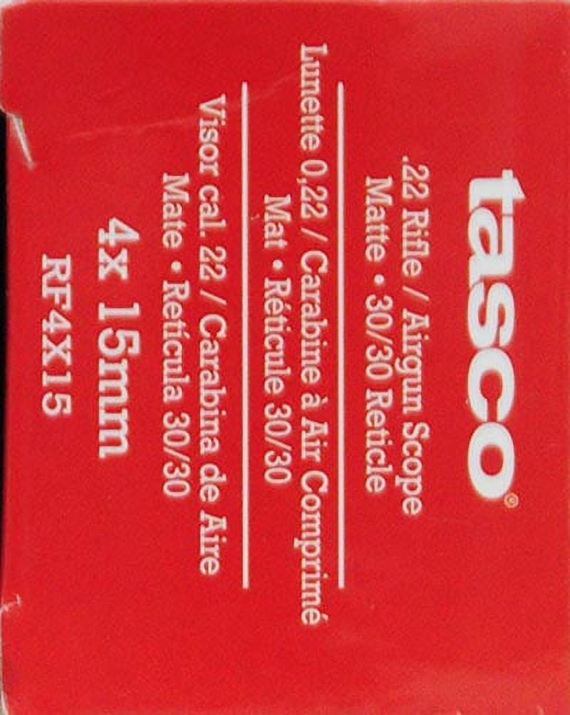 Tasco Rimfire Riflescope 3-7x20mm Matte Black, RF37X20, 3/4" Tube
