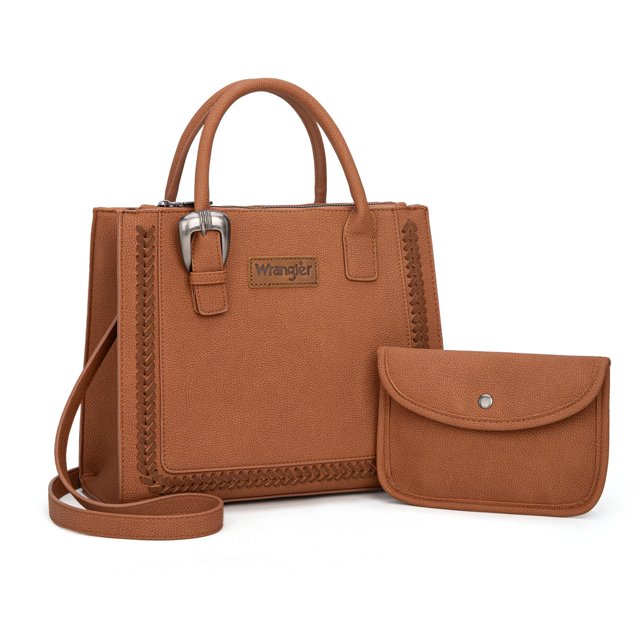 Bolso Wrangler WG287-242BR para mujer de cuero marrón