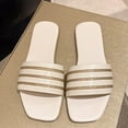 thumbnail image 3 of THDHVS Comfortable Sandals for Women,Womens Sandals,Women's Fashion Casual Summer Color Matching Hollow Thick Bottom Wedge Heel Beach Sandals White 7, 3 of 5
