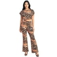 thumbnail image 1 of Zebra Print Crop Top And Palazzo Pants Set S, 1 of 6