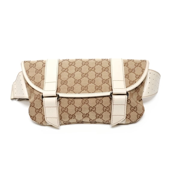 Pre-Owned Gucci GG Canvas Waist Bag, Beige