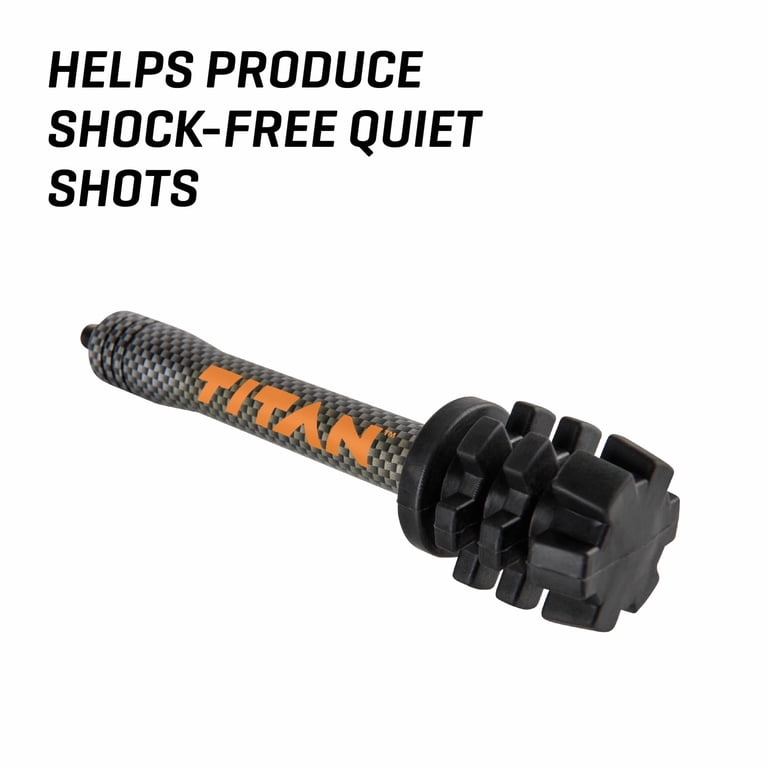Titan Archery Carbon Fiber Compound Bow Stabilizer 0.45 lbs, Black,  Vibration Dampen, Shock-Free, 7052A - Walmart.com