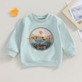 thumbnail image 2 of Gupgi 0-4 Ans Garçons Bébé Chandails en Molleton Western Imprimé Vache Manches Longues Pull Automne Tops Amples, 2 of 9