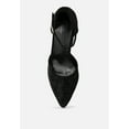 thumbnail image 6 of CULVER Rhinestone Embellished Block Heel Sandals in Black, 6 of 6