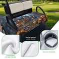 thumbnail image 5 of Golf Cart Seat Covers for 2 Seater,Halloween Microfiber Cart Seat Towel Blanket,Forest Ghost Pumpkin Castle Vintage Cottage Absorbent Breathable Non Slip Bench Seats Protector for Golf Course 51"x31", 5 of 9