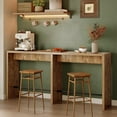 thumbnail image 3 of Tribesigns 78.74" Extra Long Bar Table, Narrow High Top Table with Footrest for Kitchen, Living Room, Dining Room, 3 of 6