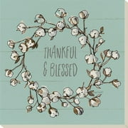 Cotton Wreath Coaster Set 4 Pk