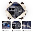 thumbnail image 5 of Gynky Travel Duffel Bag for Women Men Waterproof Carry On Expandable Duffle Tote Shoulder Weekender Overnight Bags w/ 3 Front Pocket/Wet Dry Pocket/Trolley Sleeve, Sport Dance Gym Luggage, 5 of 10