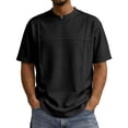 thumbnail image 2 of Mens Big & Tall T-Shirts Plus Size Short Sleeve V Neck Tshirts Shirts for Men M-4X Casual Pullover Solid Color Going-Out Tees Tops, 2 of 8