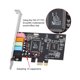 thumbnail image 3 of Tarjeta de expansión PCI-E Express de Meterk, sonido 5.1, 5 puertos, sonido envolvente estéreo para escritorio, color negro, 3 of 7
