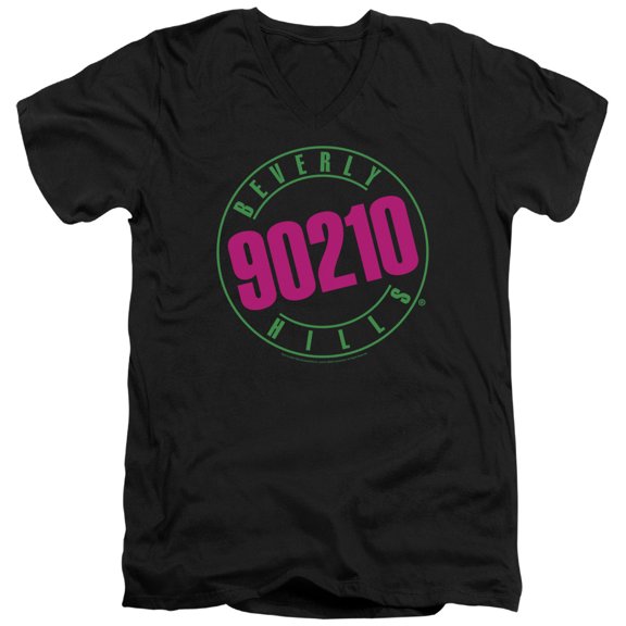 90210 - Neon - Slim Fit V Neck Shirt - X-Large