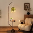 thumbnail image 3 of xiaojuande Tassel lampshade - Retro country style green bead tassel lampshade,18cm artistic atmosphere lampshade replacement lamp accessory for living room, 3 of 9