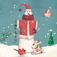 thumbnail image 3 of Eisner, Viv 15x15 Black Modern Framed Museum Art Print Titled - Folk Snowman II, 3 of 5