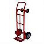 2-Position Convertible Hand Truck, 800 lb Load Cap, 8 in x 14 in Toe Plate, Flow Back Handle, Solid Puncture Proof Wheels