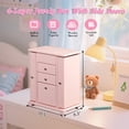 thumbnail image 2 of Sfugno Musical Jewelry Box for Girls, Kids Wooden Jewelry Boxes & Organizers with Mirror, 4 Layer Jewelry Organizer Box Display for Rings Earrings Necklaces Bracelets,Pink, 2 of 8