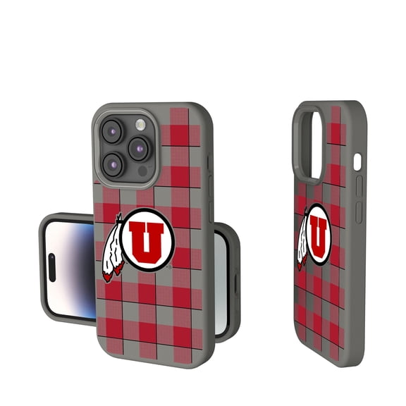 Keyscaper Utah Utes Plaid Soft Touch iPhone Case