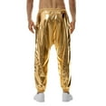 thumbnail image 4 of JLFKNG Mens Performance Trousers Simple Solid Color Sparkly Tethered Pants Bright Straight Leg Mens Dailywear, 4 of 9
