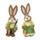 thumbnail image 3 of de Adornos de Conejo de Pascua, Artesanías de Decoración Artística, Estatuas de Conejos de Jardinero, Esculturas de Zanahorias para El Hogar, Escritor perfecl Conejo de Pascua de paja, 3 of 7