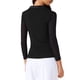 thumbnail image 3 of BLUSA DE MANGA LARGA TRANSPARENTE CON CUELLO EN V PARA MUJERES INSPIRADA CHIC TALLA XL NEGRA, 3 of 6