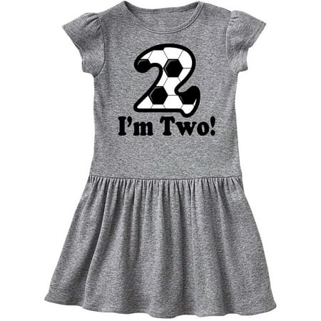 

Inktastic 2nd Birthday Soccer Party Gift Toddler Girl Dress